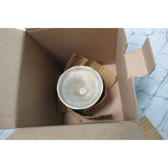 Illuminations Antique White Metal & Glass Candle Holders Set of 3 NOS Alco - Picture 10 of 10